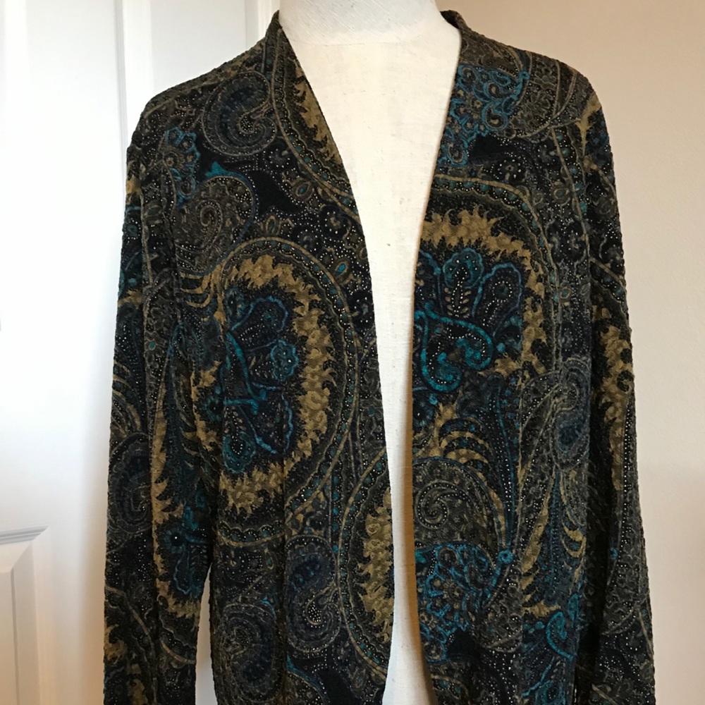 Chico’s Open Front Knit Jacket